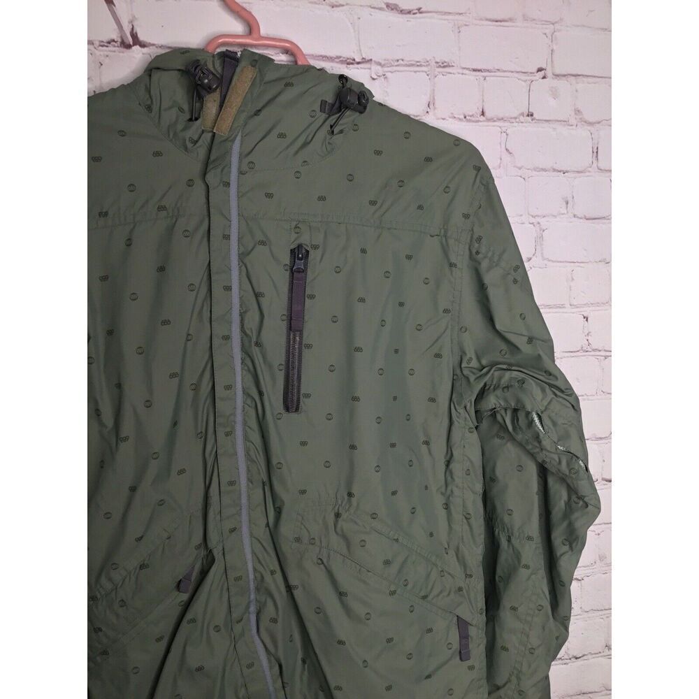686 Womens Size Small  Full Zip   Jacket Windbreaker Raincoat Olive Green‎ - Picture 11 of 11